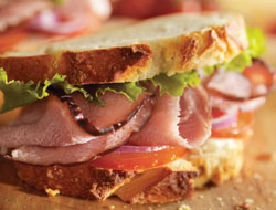 ham sandwich bread