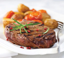 steaks roastedpotatoes rosemary