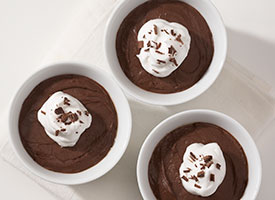 chocolate avocado pudding v