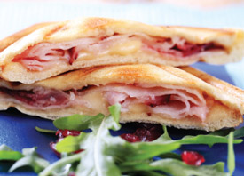 panini sandwich ham cheese