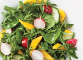 radish mango salad