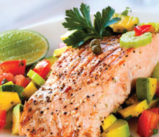 salmon avocadosalsa
