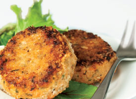sweet potato salmon cake