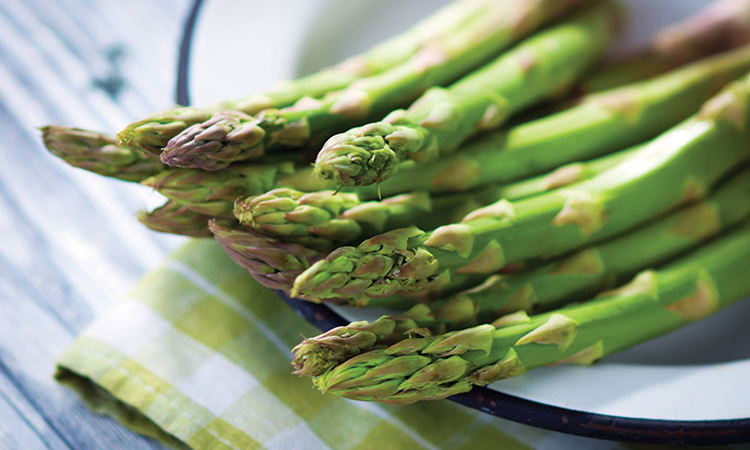 asparagus on table