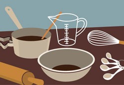 baking measuringcup illustration