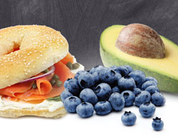 brainfood salmon blueberries avocado
