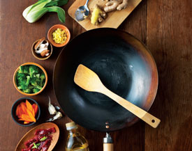 stirfry ingredients wok