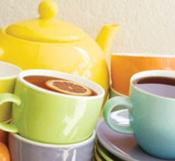 teatime cup saucers