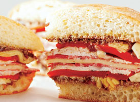 turkey twist muffuletta