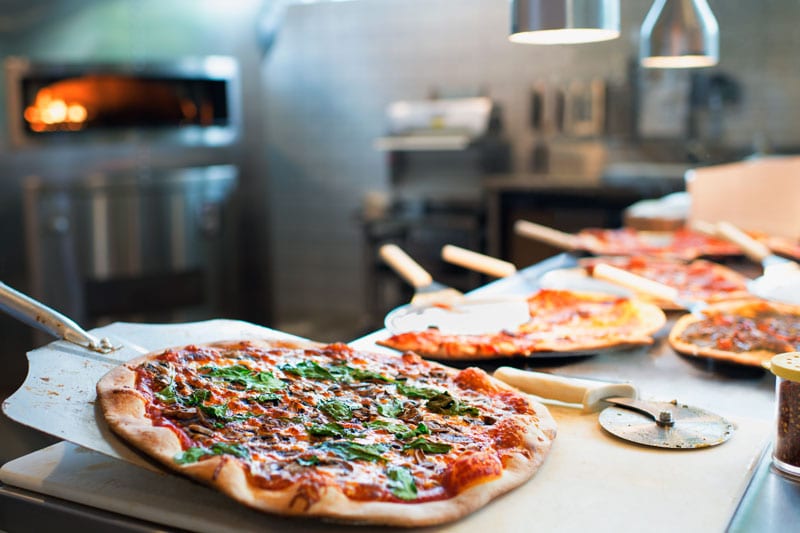 fresh pizza