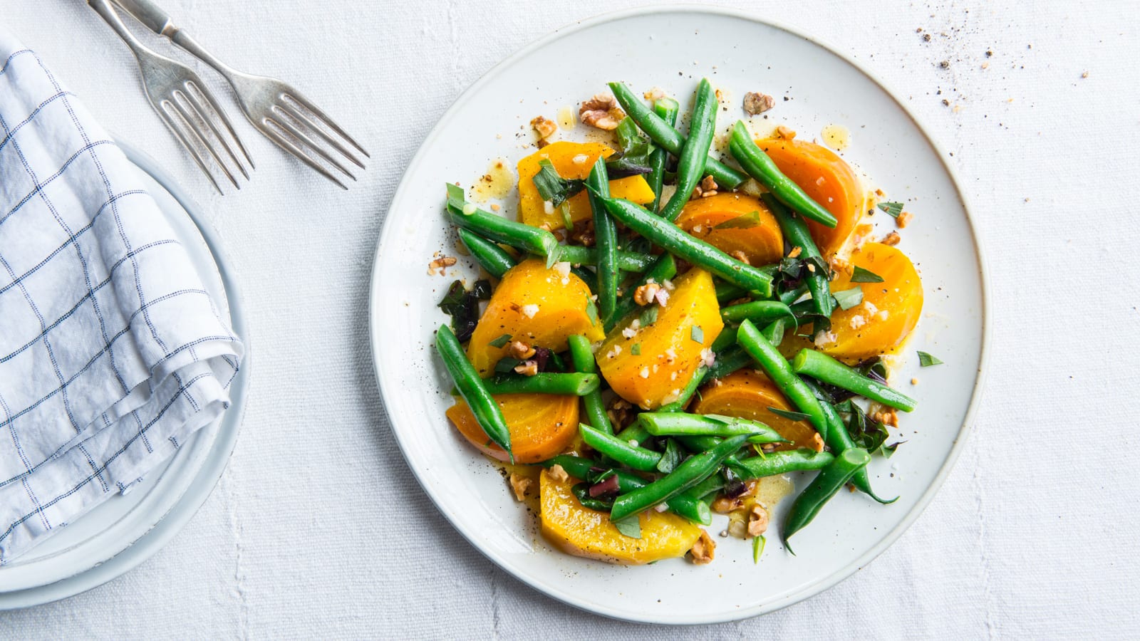 Golden Beet and Green Bean Salad