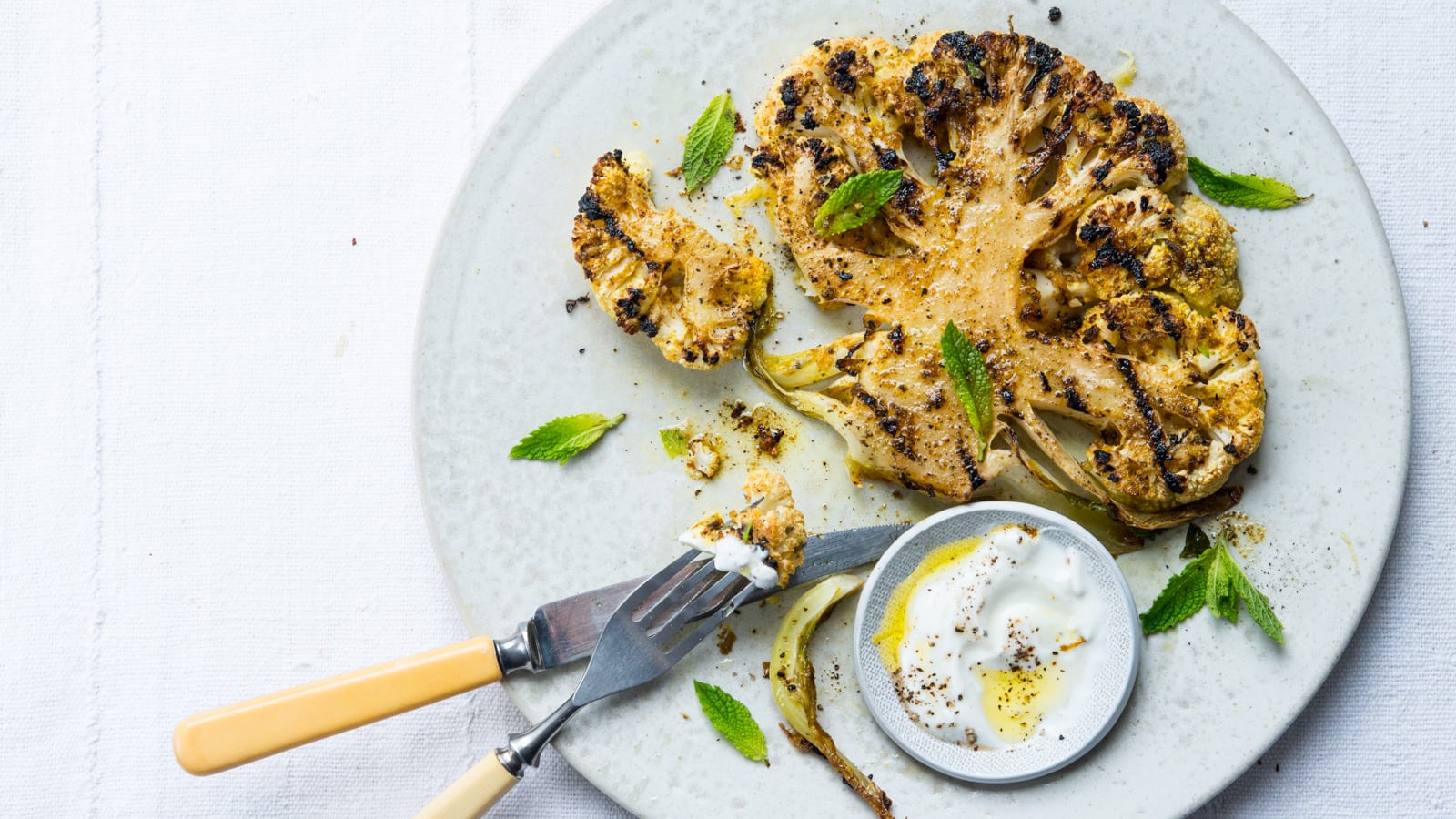 Grilled Curry Cauliflower 