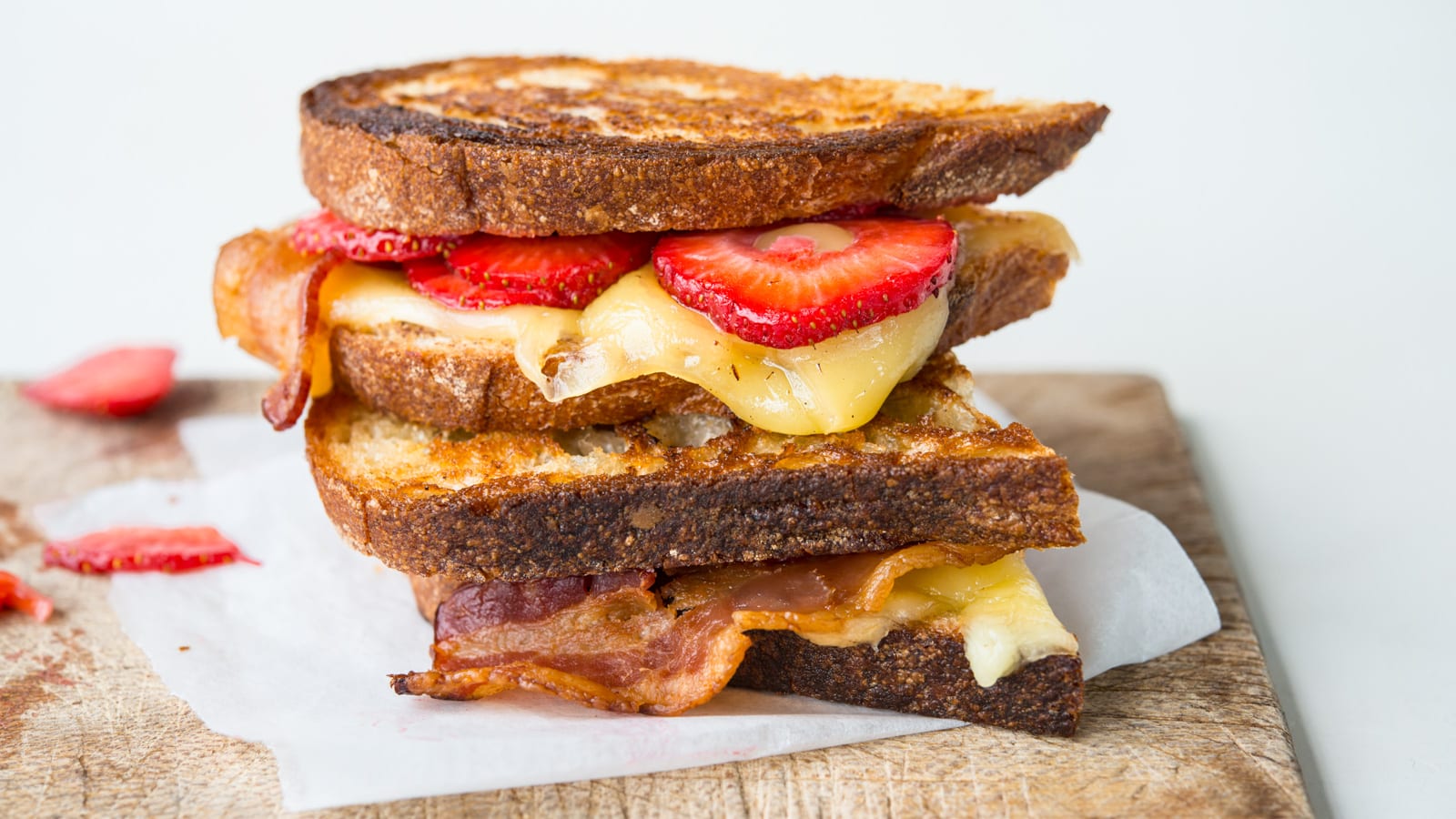 Strawberry-Bacon Grilled Cheese
