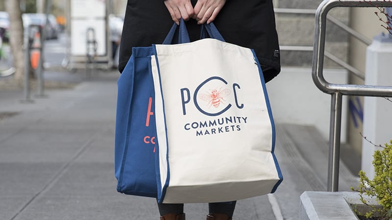 PCC canvas tote bags