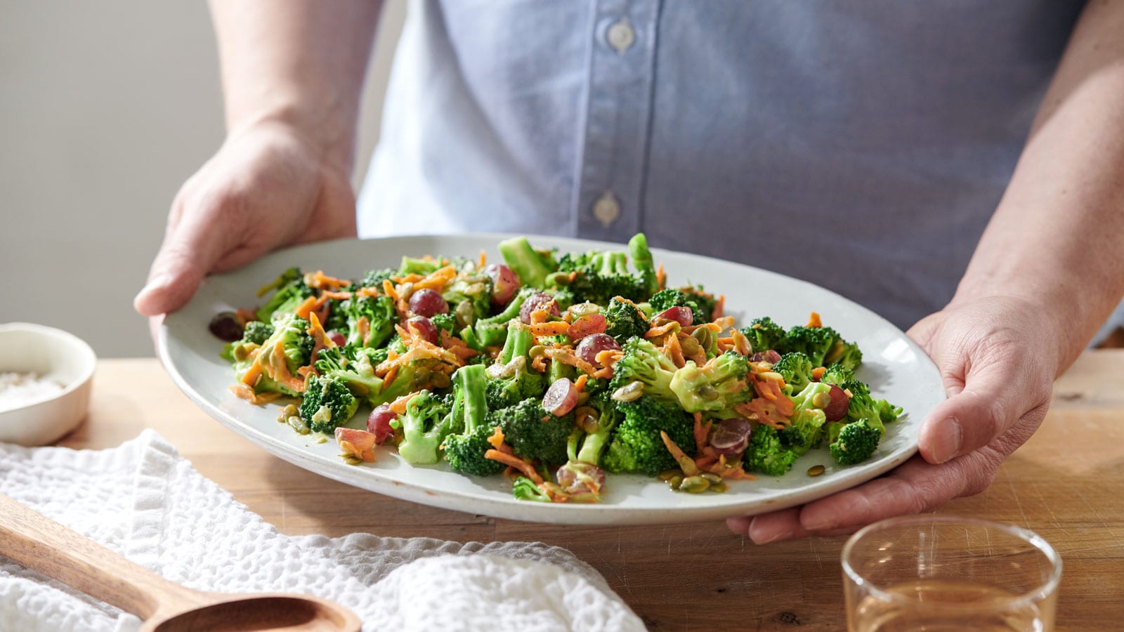 Broccoli Salad with Creamy Avocado Dressing