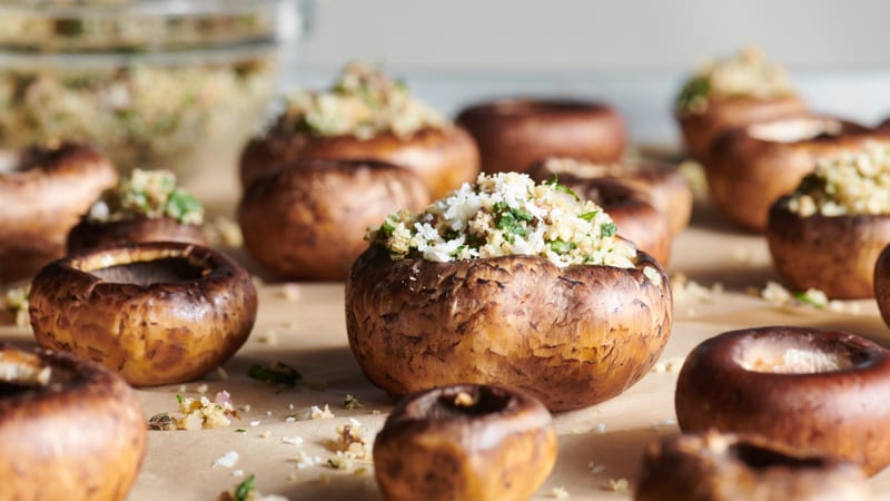 Herb-stuffed Mushrooms