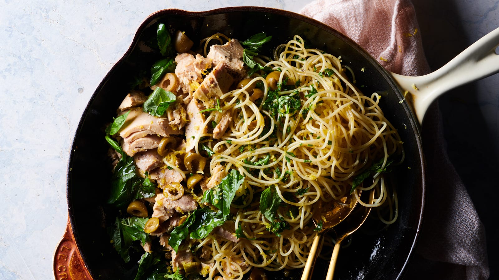 Spaghetti with Tuna and Lemon