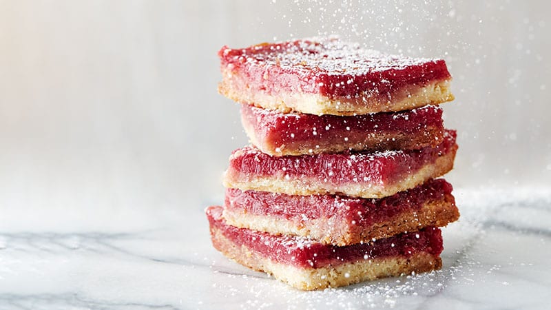 Hibiscus Lemon Bars