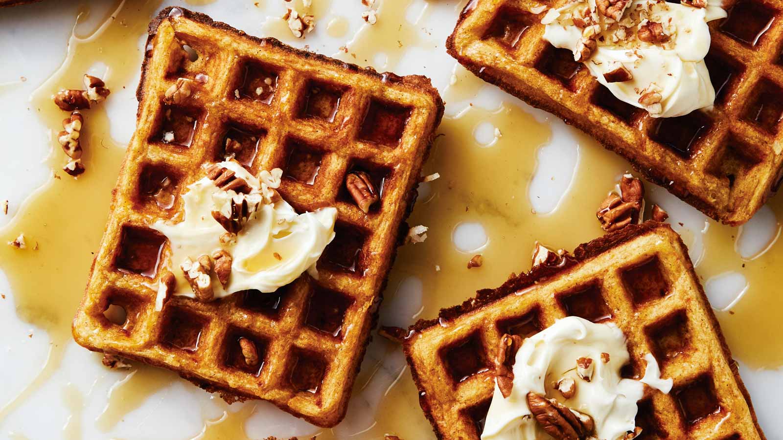 Carrot Cake Waffles
