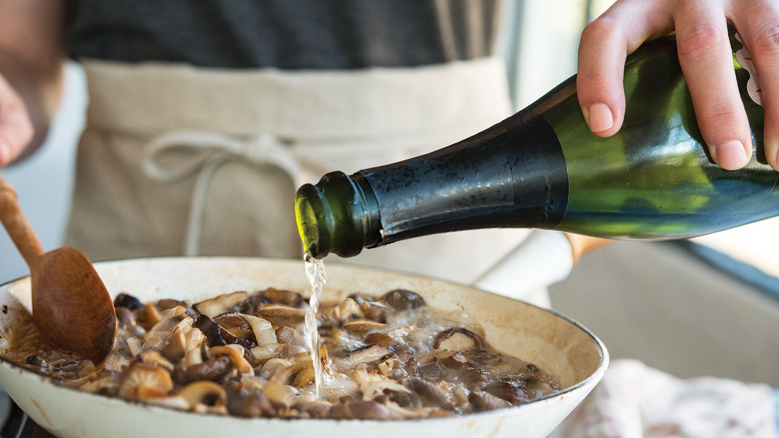 Champagne pasta