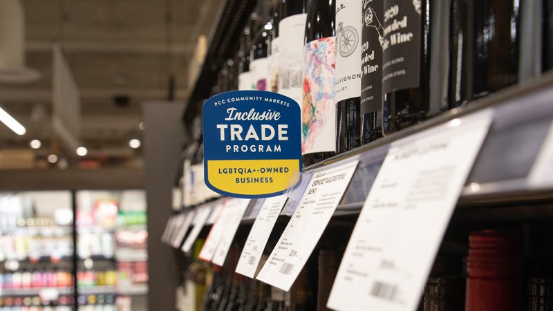 Inclusive Trade signage in store