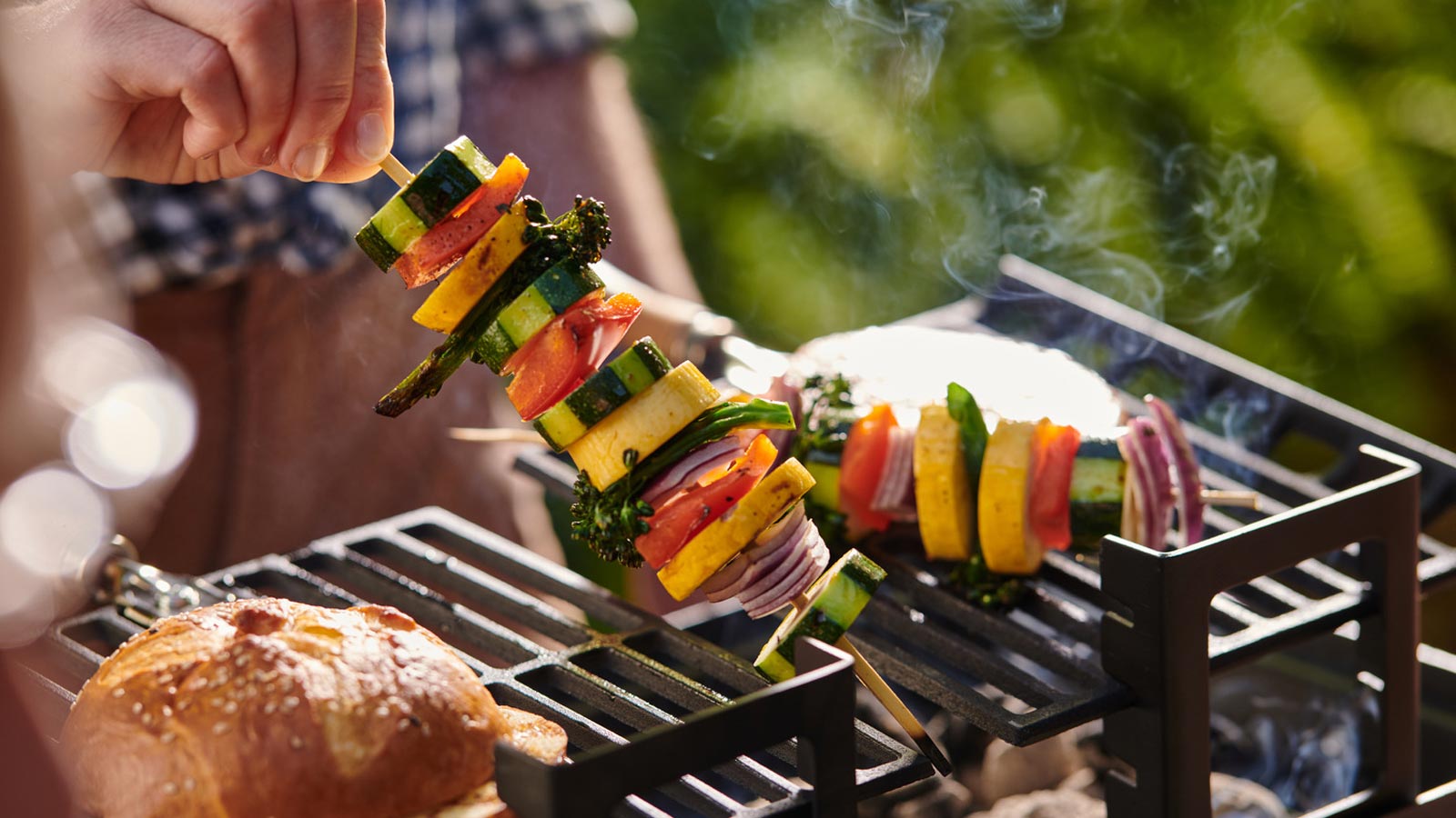 Grilled Summer Vegetables with Lime and Chipotle-infused Olive Oil