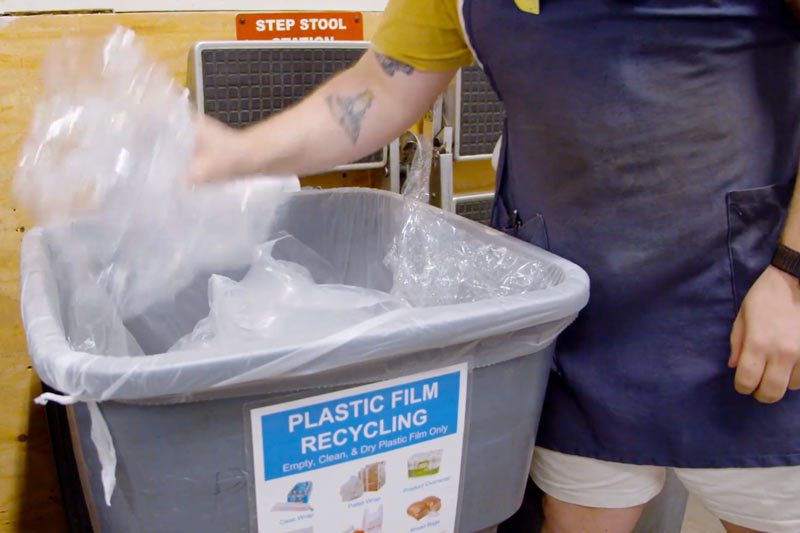 plastic film recycling at PCC