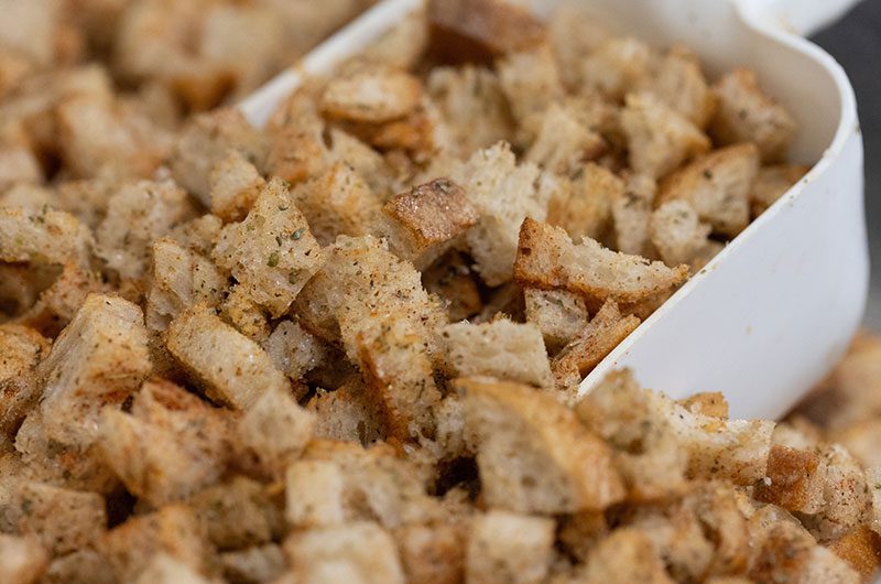 Finished Macrina Farestart croutons