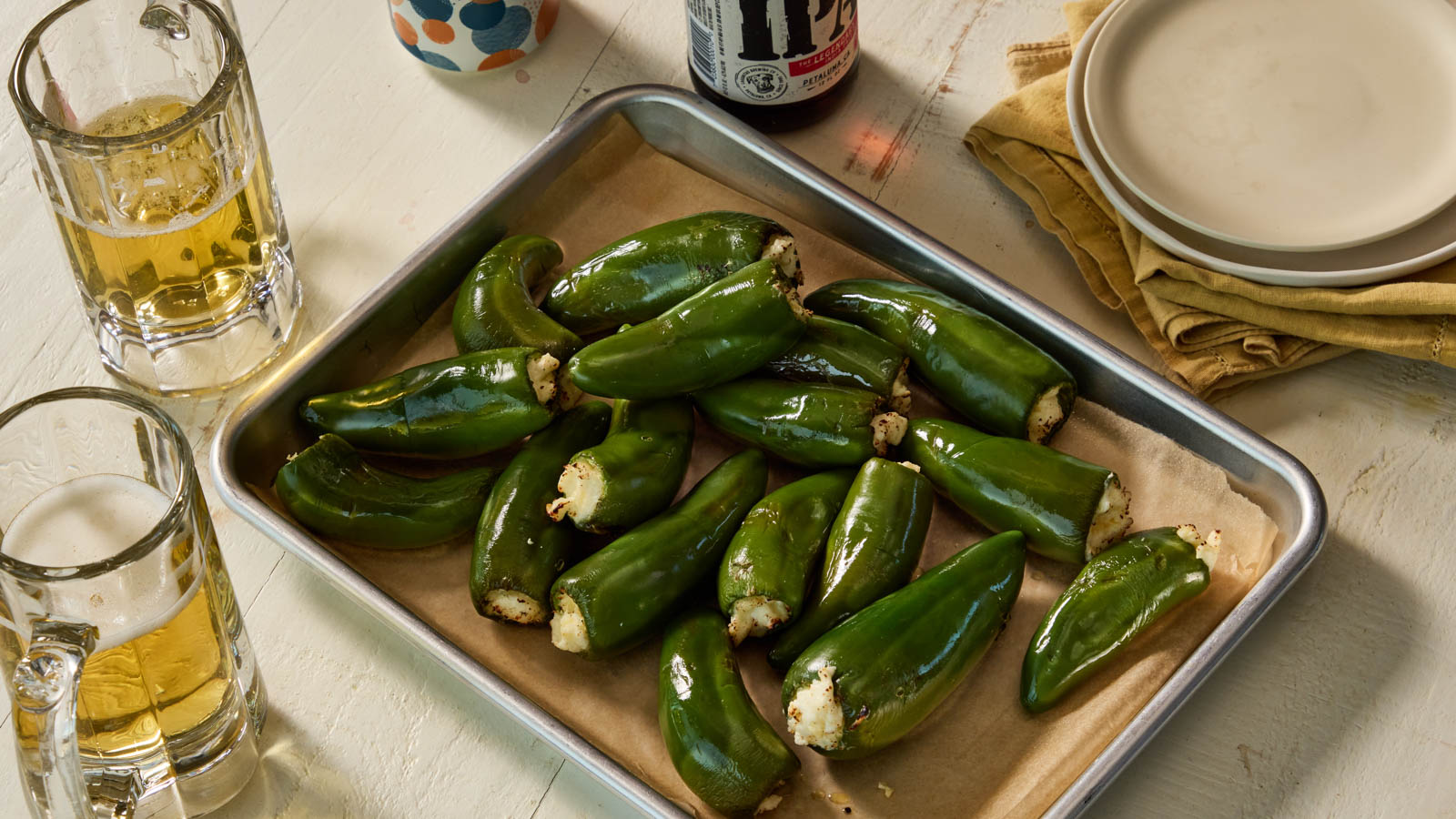 Oven-roasted Jalapeño Poppers