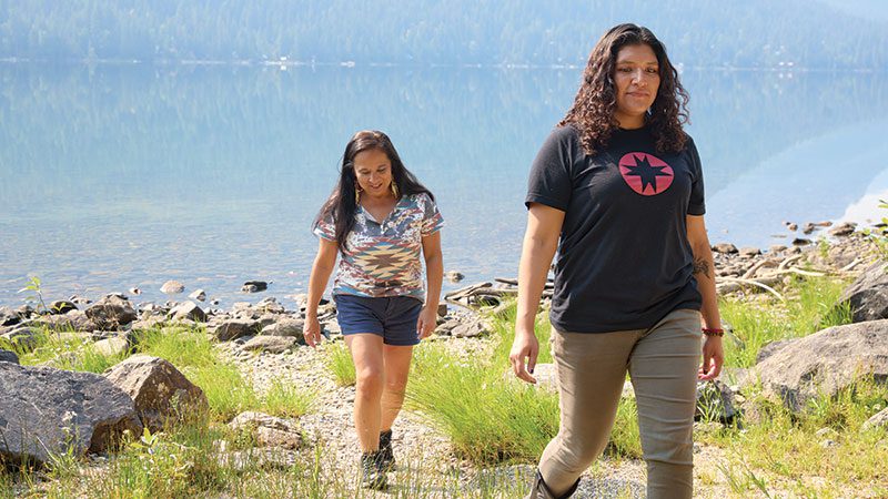 Walking away from the Lake