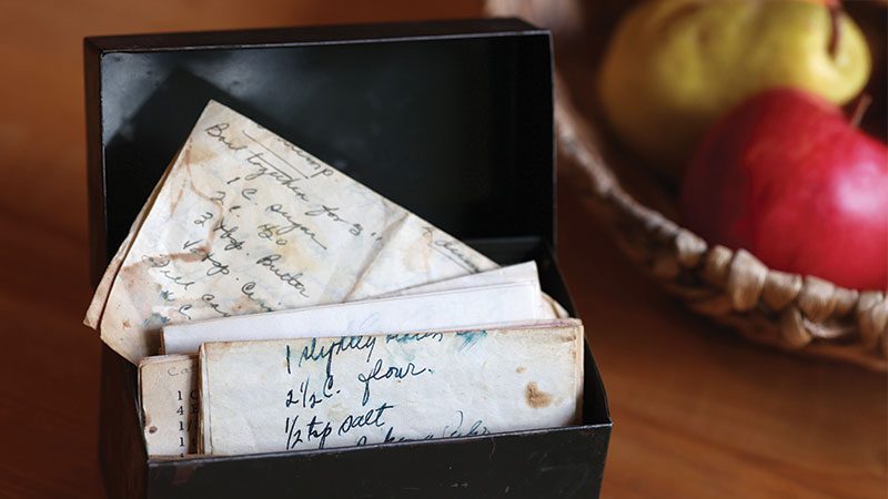 black recipe box
