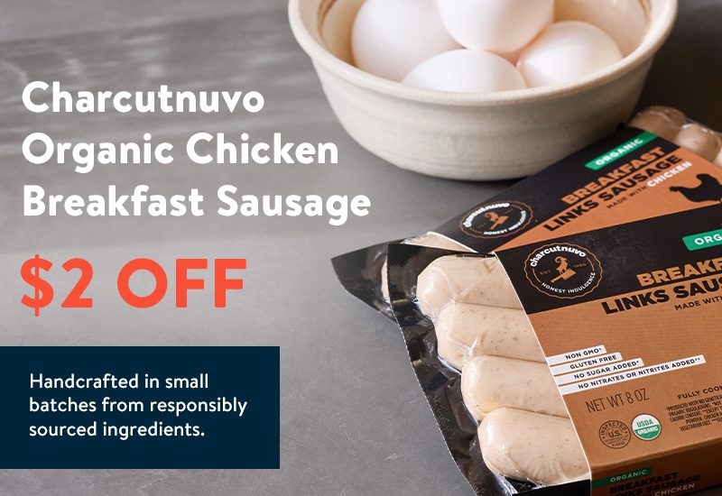 Charcutnuvo Organic Breakfast Sausage